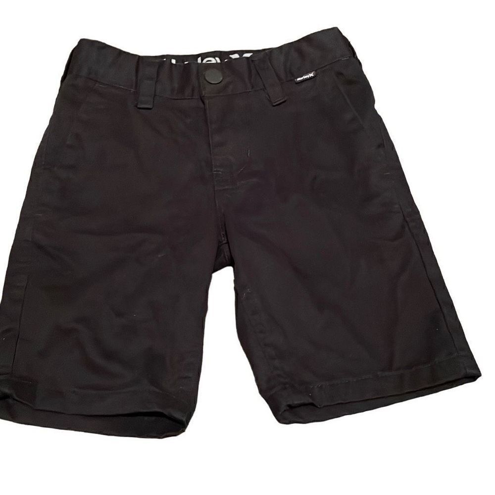 EUC! Nearly New Hurley Toddler Black Cotton Blend Chino Classic Walking Shorts -